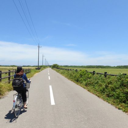 黒島でサイクリング